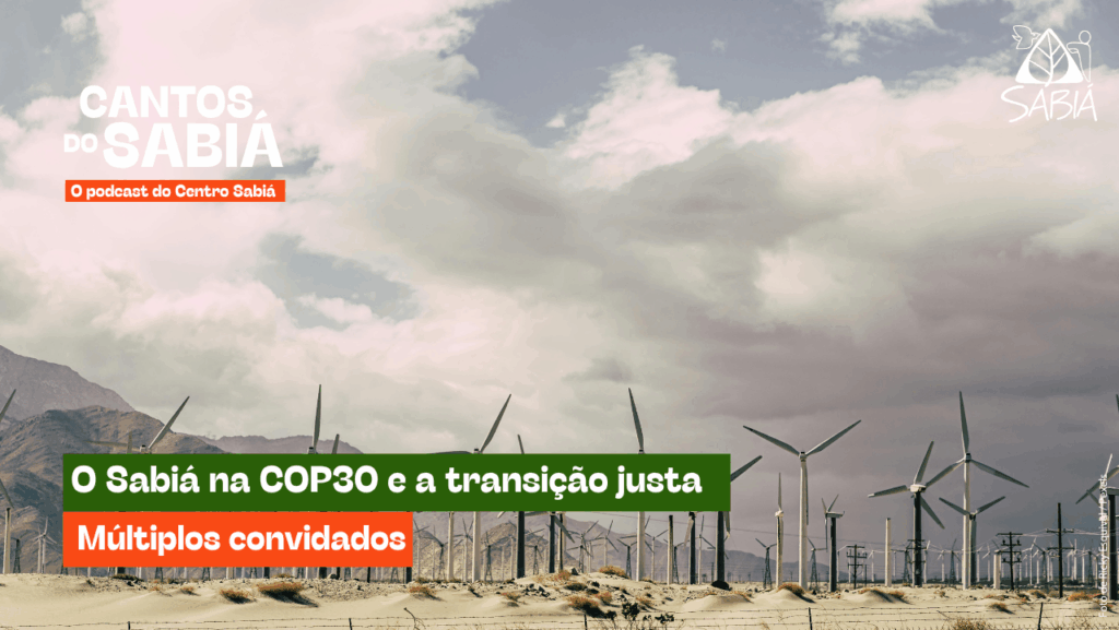 O Sabiá na COP30 e a transição justa | Cantos do Sabiá