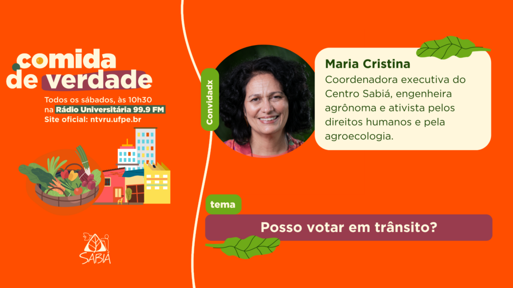 Posso votar em trânsito? – Comida de Verdade