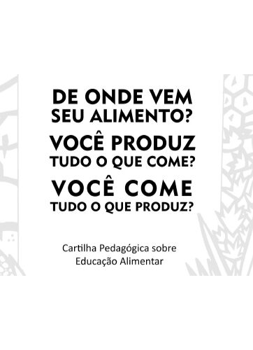 Cartilha Pedagógica sobre Educação Alimentar