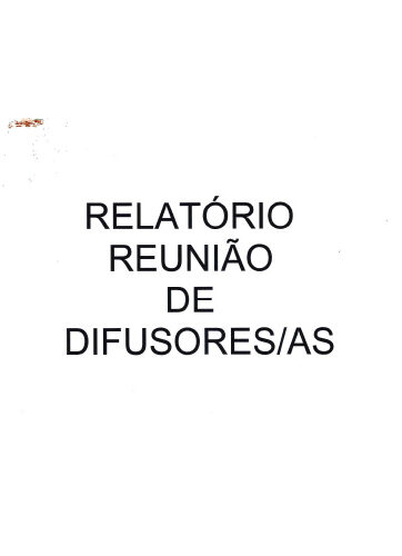 Reunião de Difusores(as)